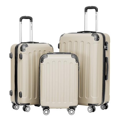 BEIBYE 2045 Zwillingsrollen 3tlg. Reisekoffer Koffer Kofferset Trolleys Hartschale in 20 Farben