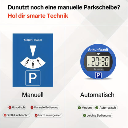 1 Stk. Elektronischer Auto-Parkuhr, LED-Digitalanzeige, Genaue Zeitmessung, mit Nacht-Parkmodus, Geeignet für eine Vielzahl von Autos
