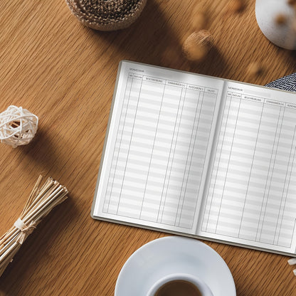 BIROYAL Budgetbuch, 128 Seiten A5 Hardcover, Einnahmen- und Ausgabenbuch, Finanzplaner zur Aufzeichnung von Ausgaben, Budget-Überwachungs-Notizbuch, Buchhaltungsbuch (Rot, Deutsche Ausgabe).