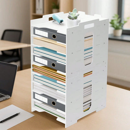 10/7/5-Etagen Büro-Papierorganizer für Schreibtisch, A4-Papierhalter, Dokumentenständer für Zuhause, Büro und Schule