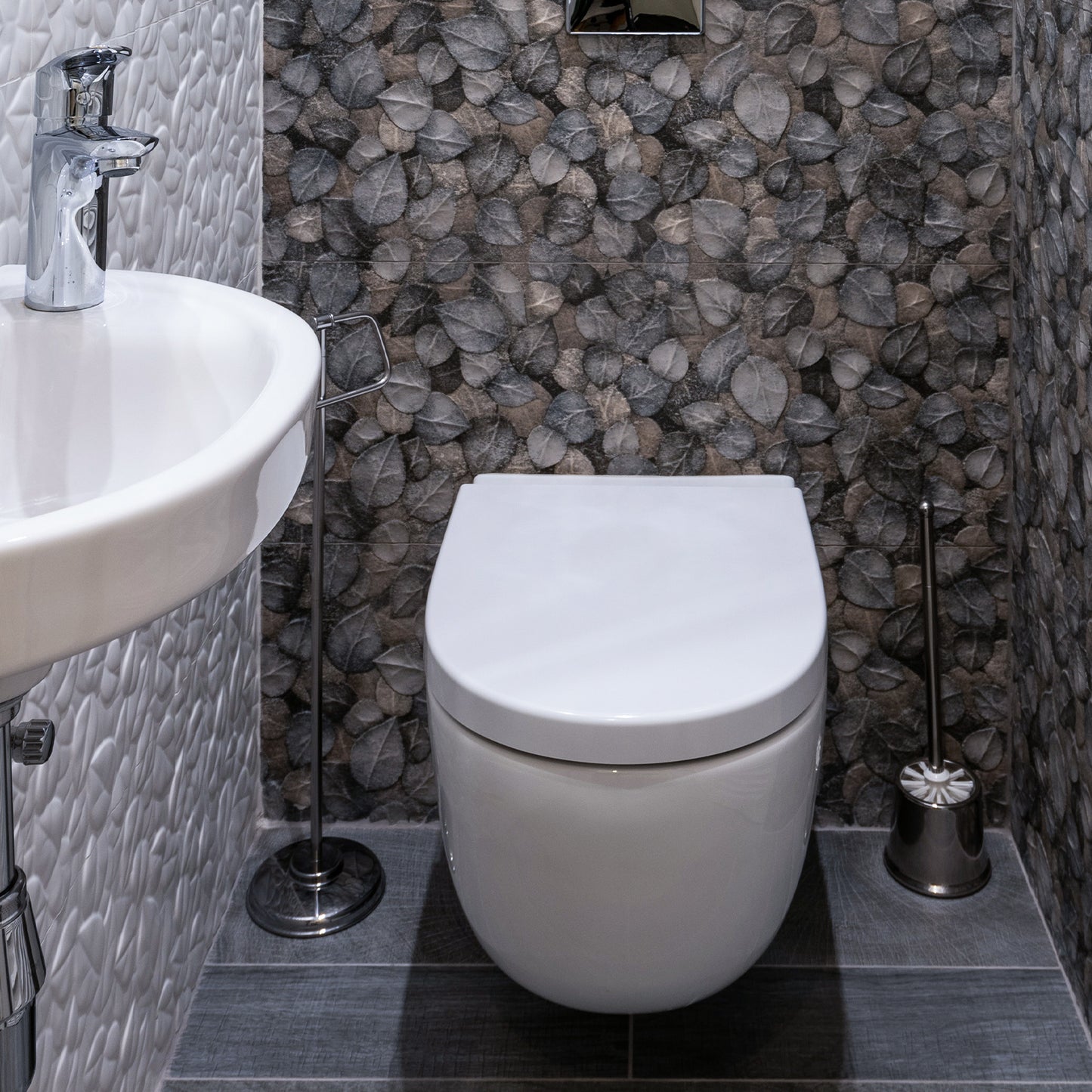 Toilettendeckel mit Absenkautomatik D-Form WC Sitz mit Absenkautomatik -Toilettensitz Quick Release Funktion, Abnehmbar Toilettensitz,Premium Klodeckel aus mit verstellbaren Scharnieren, Klobrille, WC deckel