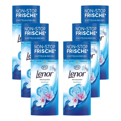 Lenor Wäscheparfüm Aprilfrisch 6er Set – 6×160 g Duftperlen für Wäsche, Aprilfrisch Duft, dosierbar, direkt in die Trommel