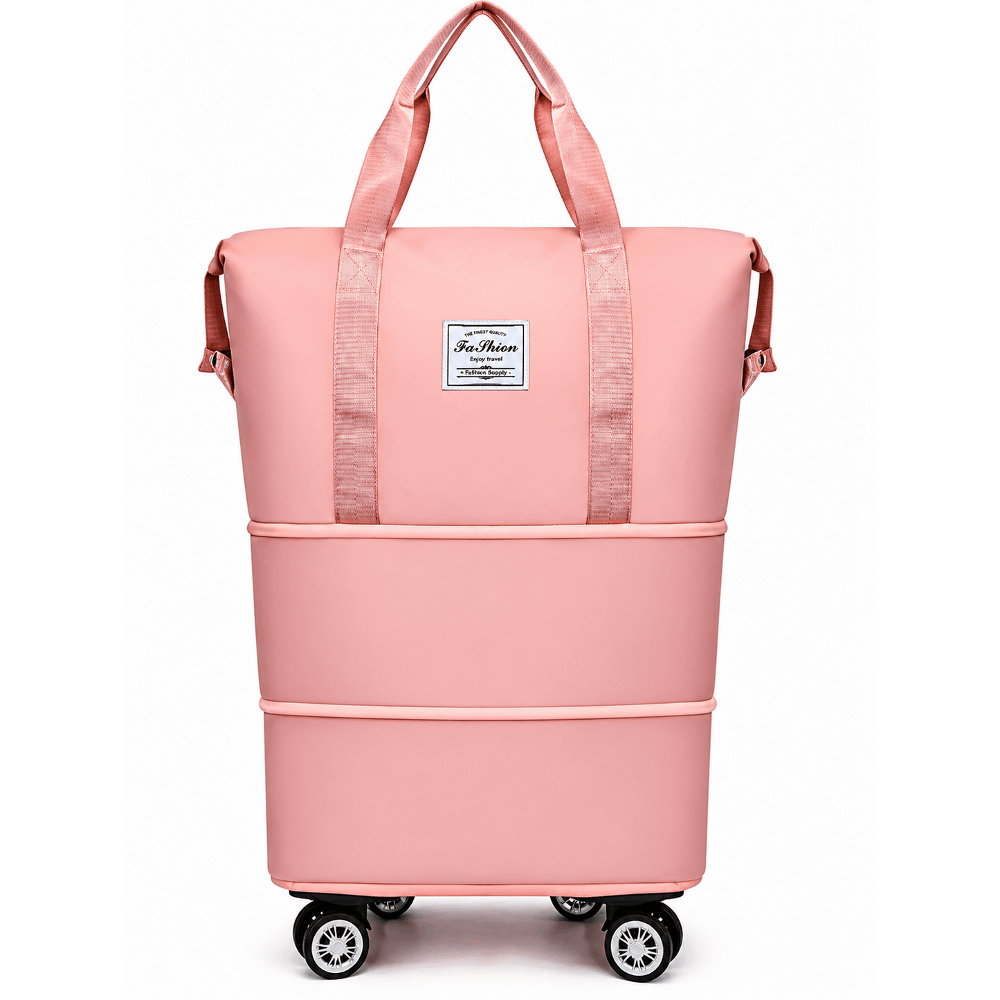 1 Stk. faltbare Reisetasche mit Rädern und großem Fassungsvermögen, erweiterbare Handgepäck-Tragetasche, leichte Gepäcktasche für Reisen, Umzug & den täglichen Gebrauch