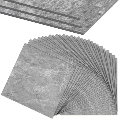 27/54 Stück, selbstklebende Vinylbodenfliesen, 30x30cm, zuschneidbar, für Wohnzimmer/Schlafzimmer/Küchenrenovierung, optionales Laminat-Bodenoptik, PVC-Bodenfliesen