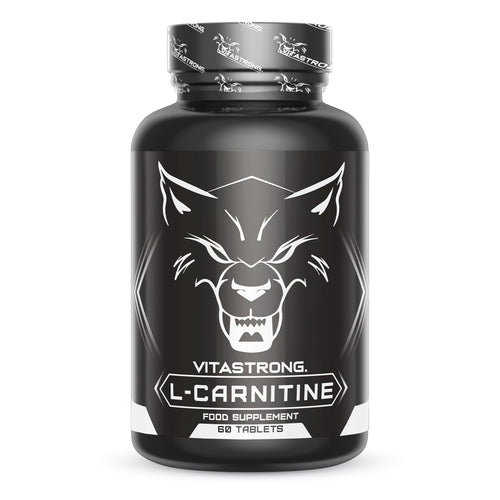 Vitastrong L-Carnitin 60 Tabletten | Nahrungsergänzungsmittel mit Acetyl-L-Carnitin 1000 mg pro Tablette, vegane Formel, glutenfrei