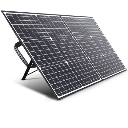 SWAREY Solarpanel faltbar, tragbarer Solarladegerät mit 18V DC Ausgang, Typ-C, USB QC 3.0 Ausgang für tragbare Powerstation, Handy-Powerbank, Camping, Reisen, Wohnmobil, verstellbarer Ständer