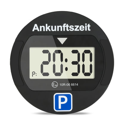 1 Stk./2 Stk. Runde elektronische Parkscheibe | Automatische elektrische Parkscheibe | Digitaler Parkuhren-Timer mit Display | Kleine Größe, große Funktionalität | Geeignet als Feiertagsgeschenk
