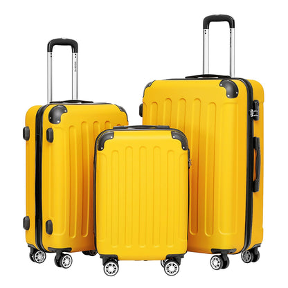 BEIBYE 2045 Zwillingsrollen 3tlg. Reisekoffer Koffer Kofferset Trolleys Hartschale in 20 Farben