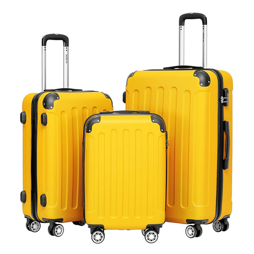 BEIBYE 2045 Zwillingsrollen 3tlg. Reisekoffer Koffer Kofferset Trolleys Hartschale in 20 Farben