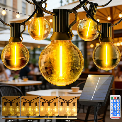 Solarbetriebene Lichterkette für den Außenbereich, 15M/20M/30M LED Gartenleuchten, dimmbar mit Timer, geeignet für 8 einstellbare Lichtmodi für Tourismus, Picknicks, dekorative Atmosphäre, Hofbeleuchtung, Hochzeitsfeier, Außenhöfe, Pergola-Terrasse