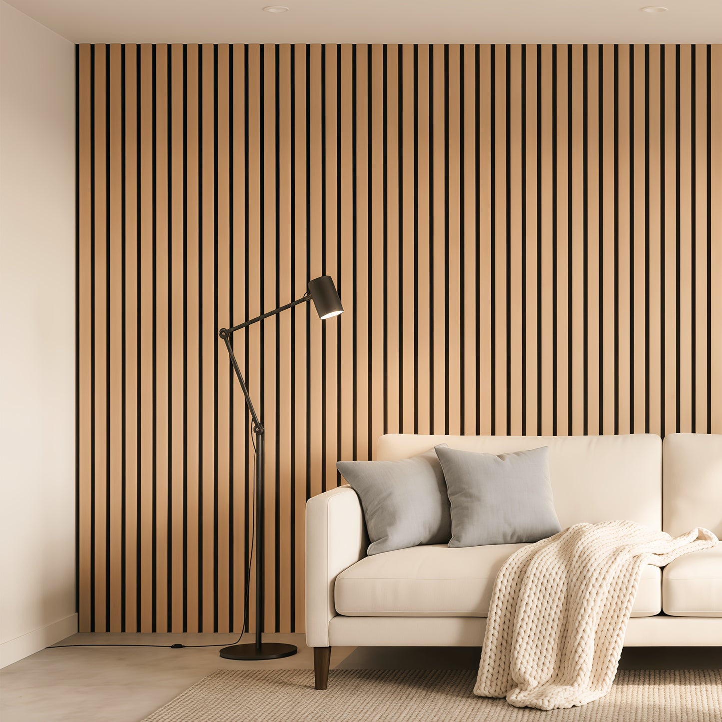 2/4 Stück Akustikpaneele aus Holz (120×60 cm), hergestellt aus schallabsorbierendem Filzmaterial, entwickelt für Schallschutz, Lärmreduzierung und Echo-Entfernung, erhältlich in verschiedenen Farben, geeignet für Wanddekoration in Wohnzimmern, Küchen, Bür