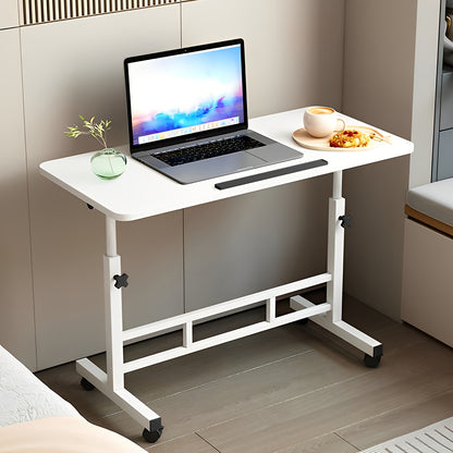 Ergonomischer höhenverstellbarer 59.94cm-95.0cm Computer-Schreibtisch mit zwei Paneelen, 0-90° Winkelverstellung & 180° klappbarer platzsparender Büroschreibtisch, stabiler  bequemer, schnell aufzubauender Klapptisch für das Homeoffice