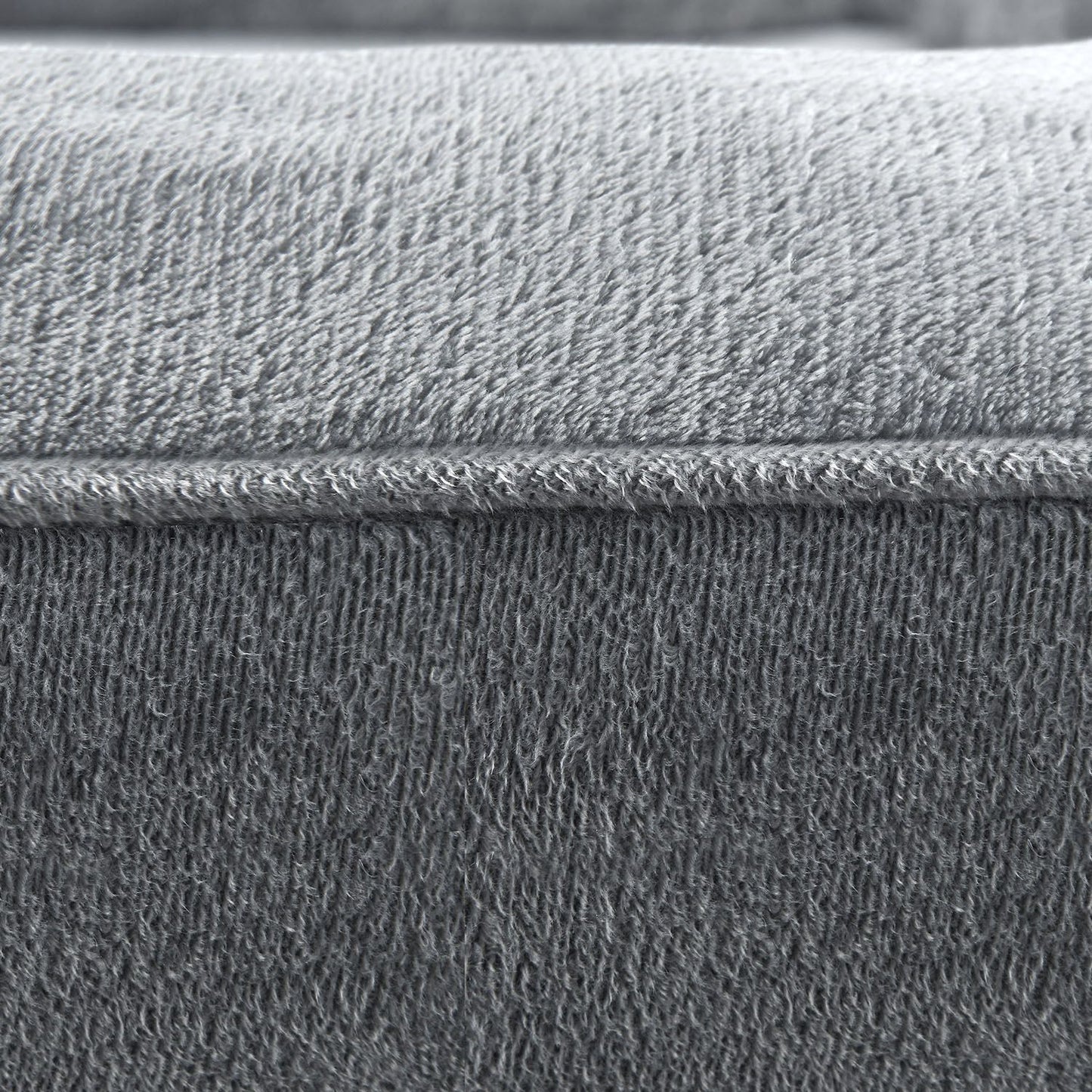Hundebett Sheena L orthopädisch, waschbar & rutschfest 98x70x17 cm Hundesofa flauschig Hunde Grau Haustierbett Hundesofa