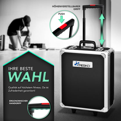 TRESKO® 1400 teilig Werkzeugkoffer Set Komplett | Werkzeugkasten Gefüllt | Werkzeugkiste XXL | Werkzeugtasche mit Werkzeug | Werkzeug Trolley | Chrom-Vanadium Stahl