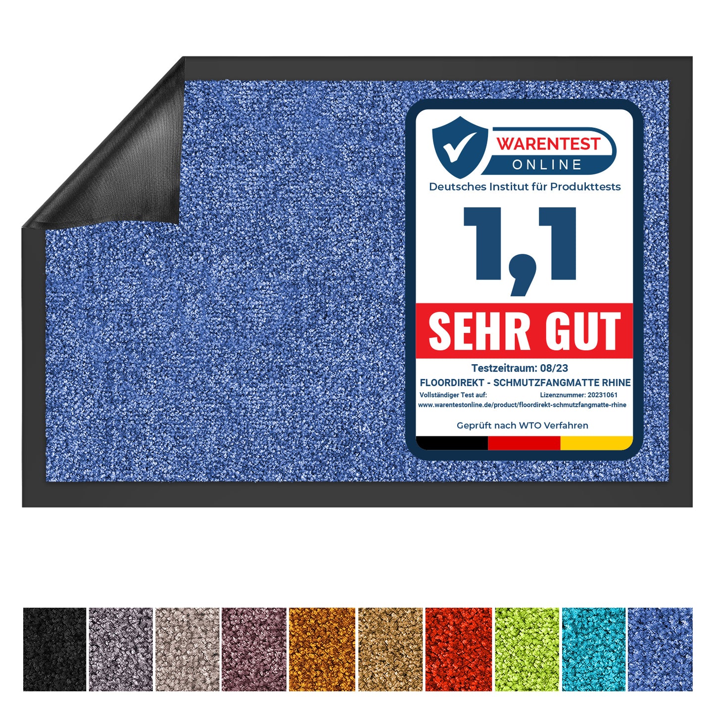 Schmutzfangmatte – Testsieger Preis-Leistung (Note 1,1) – Fußmatte für Innen & Außen – Robuster Türvorleger in vielen Größen und Varianten