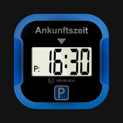 1 Stk./2 Stk. Quadratisches elektronisches Parkausweis | Automatisches elektrisches Parkausweis | Digitales Parkuhr mit Display | Kleine Größe, große Funktion | Geeignet für Weihnachtsgeschenke (Ohne Batterie)