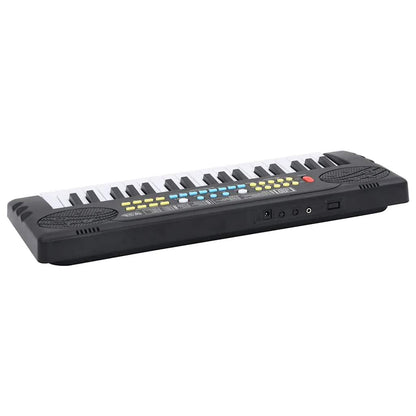 vidaXL 37 Tasten Klavier Elektrisches Keyboard mit Mikrofon für Kinder, Klaviertastatur, Klaviertastatur für Anfänger, Musikinstrumententastatur