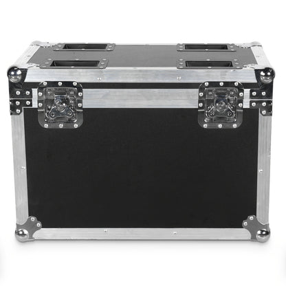 Schwarzer Flugkoffer 62,5*36,5*54,5cm mit EVA-Schaum-Trennwand, PE-Leder für 2 Stk. Moving-Head-Licht, Bühnenlicht-Flugkoffer, sturzsicher, langlebig