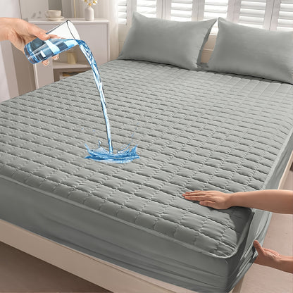 1 Stück Wasserdichtes, Weiches Spannbettlaken in Unifarben, Wiederverwendbarer Matratzenschoner, Atmungsaktiv, Geeignet für Schlafzimmer, Studentenwohnheime und Gästezimmer. Waschmaschinenfest, Erhältlich in Verschiedenen Farben und Größen. Kissenbezug un