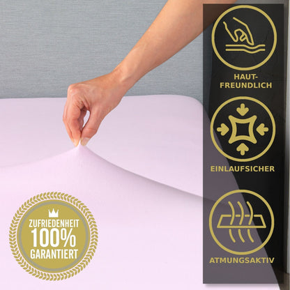 Spannbettlaken 100% Baumwolle, in verschiedenen Perfekte Passform, 100% Jersey Baumwolle, Spannbetttuch, Bettbezug Bettlaken
