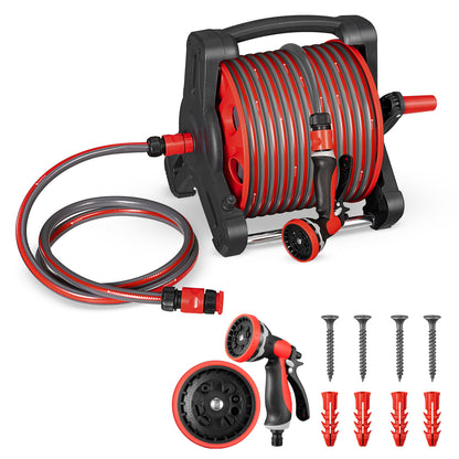 Schlauchtrommel Basic mit 30m Wasserschlauch & Multifunktionshandbrause