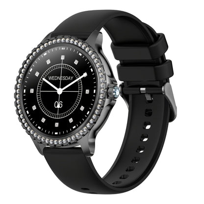 SIEMORL Smartwatch für Damen 1,32-Zoll Full Touchscreen Smartwatch mit kabellosem Anruf, Fitness-Tracker mit 20 Sportmodi, exklusive Zifferblätter, wasserdichte Smartwatches für iPhone Android, goldenes Sport-Smart-Armband, Wecker, Nachrichten