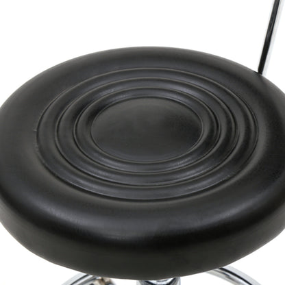 360° runde Salonstuhl mit Rückenlehne und Linien, professioneller, verstellbarer Salonstuhl, moderner Barhocker mit drehbarem PU-Leder, Armlehne für Küche, Esszimmer, Wohnzimmer, Bistro, Spa