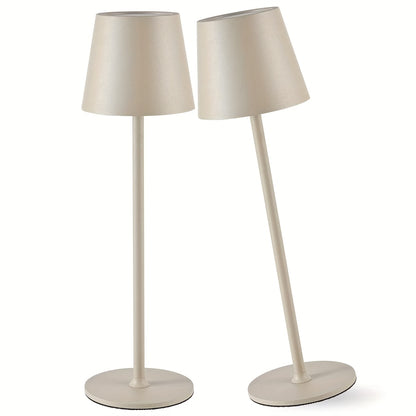 Kabellose Tischlampe LED Schreibtischlampe, 6000mAh wiederaufladbar, Touch-Nachtlicht IPX7, drahtlos, minimalistisches Design für Restaurant/Schlafzimmer/Outdoor