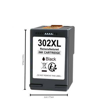 302 XL Multipack Ersatz für HP 302 Druckerpatronen – Schwarz und Farbe für HP 302 XL für HP Envy 4525, 4520, OfficeJet 3831, 5230, 3830, 3833 und DeskJet 3630, 3836 (2er-Pack)