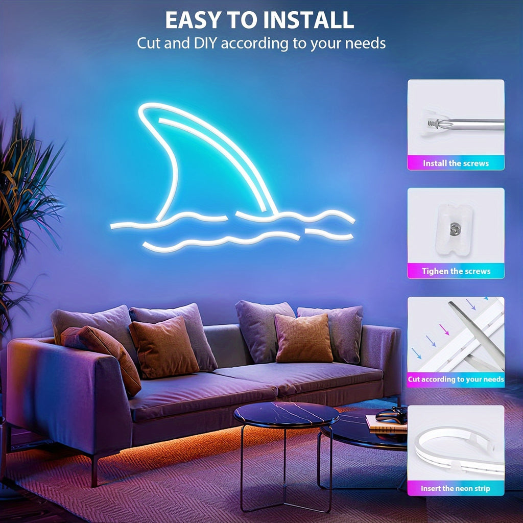 /5m RGB Neon LED-Streifen, LED-Beleuchtung für Schlafzimmer und Bett – Detailansicht 2