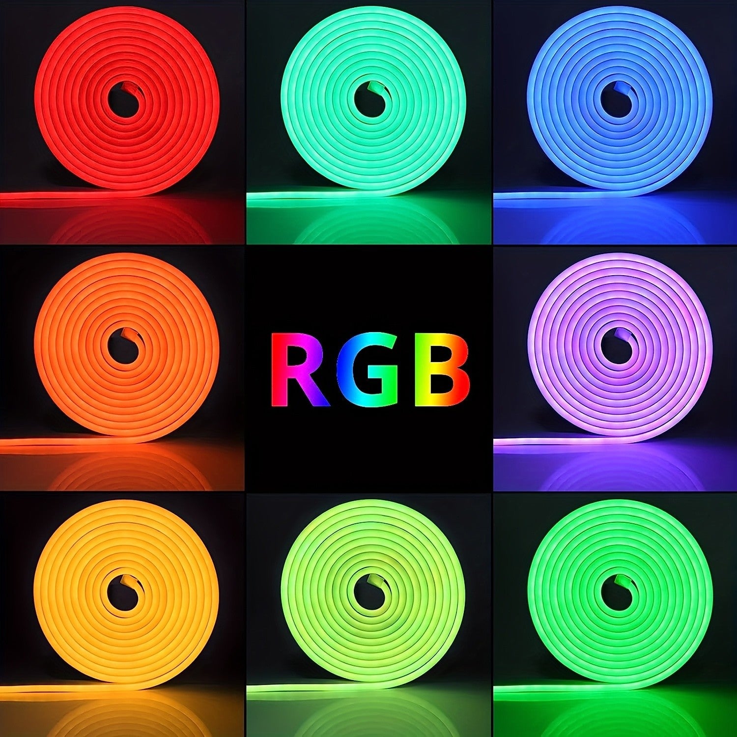 /5m RGB Neon LED-Streifen, LED-Beleuchtung für Schlafzimmer und Bett – Detailansicht 9