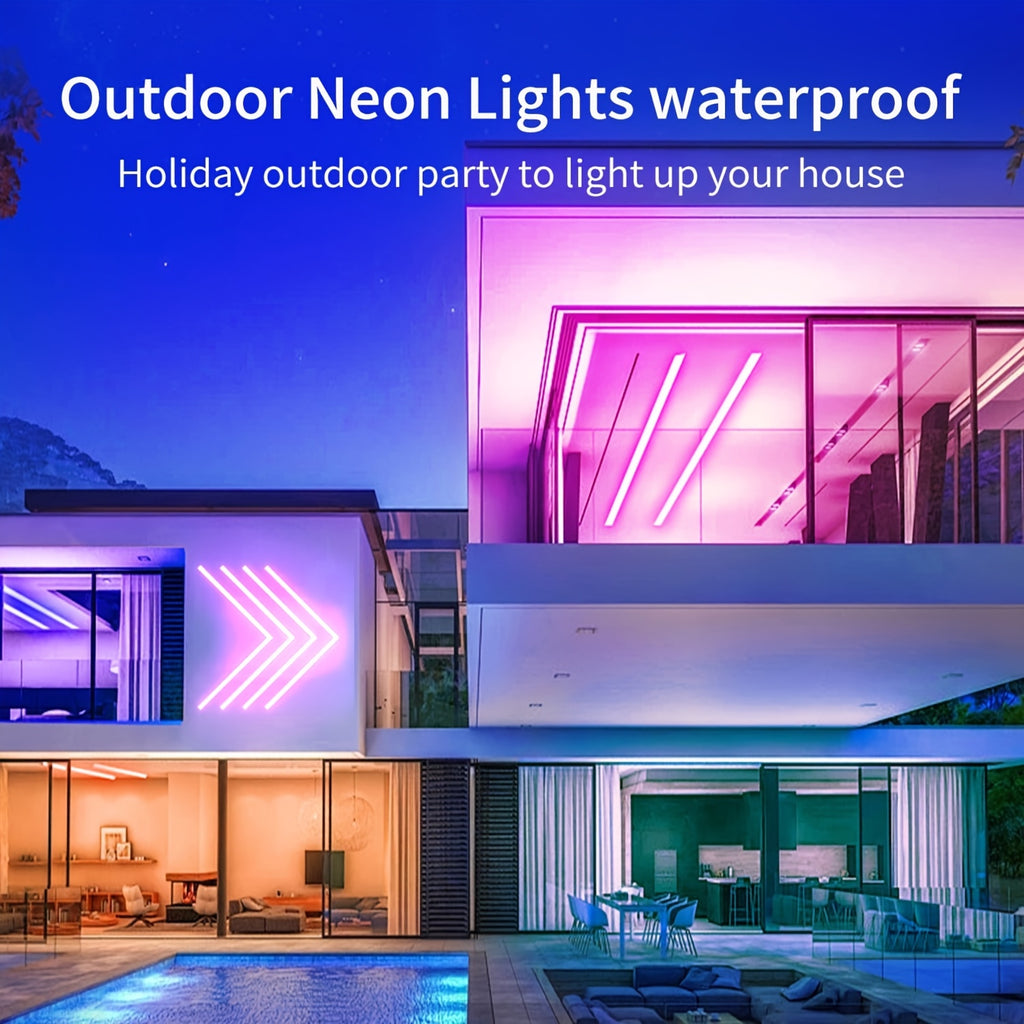 5M RGB Neon Lichtleiste, 24V für Schlafzimmer und Bett – Detailansicht 8
