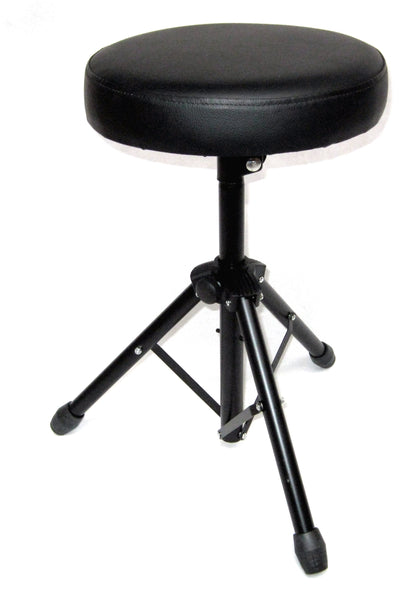 Schlagzeughocker Throne Drumstuhl Trommler Sitz Stuhl Schwarz gepolstert