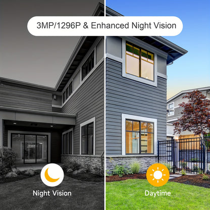 4 Stück LaxiHub FHD Drahtlose Sicherheitskamera, Outdoor Wi-Fi Kamera, KI-Bewegungsverfolgung, IP65, Farb-Nachtsicht, Zwei-Wege-Audio für Baby-  Haustiersicherheit, Fernzugriff per App, SD/Cloud-Speicher