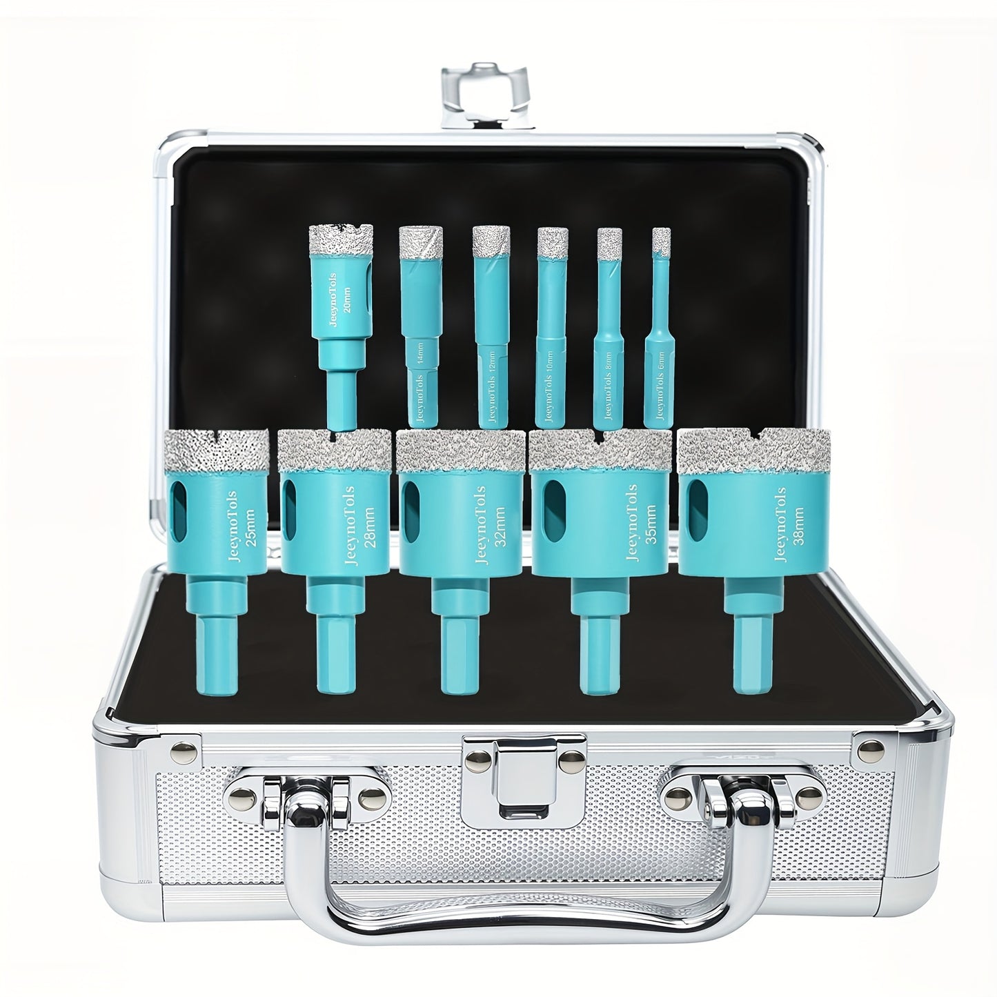 8/9/11-teiliges Hochwertiges Kernbohrer-Set, inklusive Bohrer/Fräser/Fasenfräser/Adapter für Fliesen, Marmor, Porzellan mit M14-Gewinde, Fliesenbohrer, Fliesenwerkzeuge, Fliesensäge, Lochbohrer