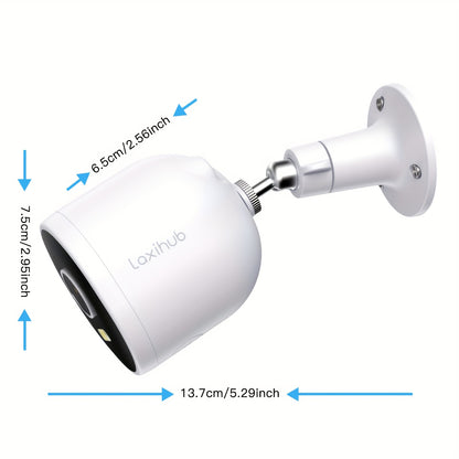 2 Stück LaxiHub Außen-Sicherheitskamera, 3MP 1296P Videoauflösung, CCTV-Kamera für Heimüberwachung mit Cloud/SD (bis zu 256G), KI-Bewegungserkennung, Spotlight, Farbnachtsicht, Zwei-Wege-Audio & App-Steuerung