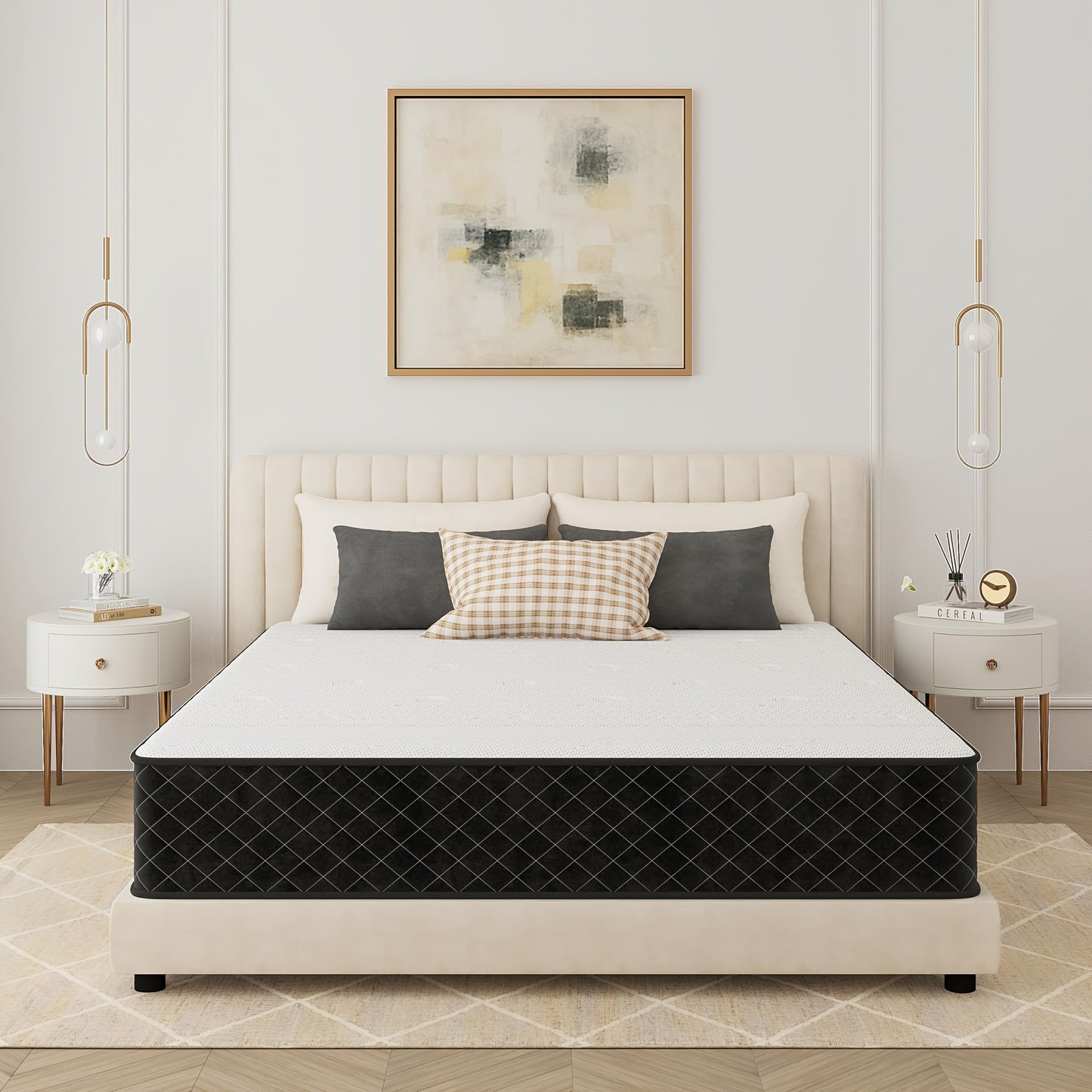 Matratze 140 x 200, Pocket Spring Matratze Höhe 20 cm, 7-Zonen Orthopädische Matratze mit Komfortschuma, Stoff mit weicher Oberfläche, Matratze für Erwachsene, Mittlere Härte (H3)