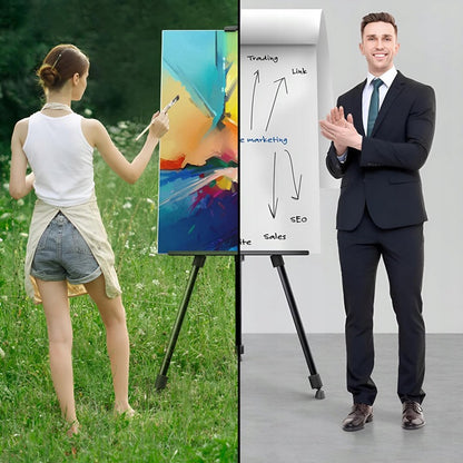 Professionelle verstellbare Künstlerstaffelei - Langlebige Metall-Dreifußbasis mit Höhenverstellung von 50-170 cm - Multifunktionaler Leinwandhalter für Schreibtisch, Boden und Outdoor-Malerei - Tragetasche für Studio, Klassenzimmer und Hochzeitsdeko - Kl