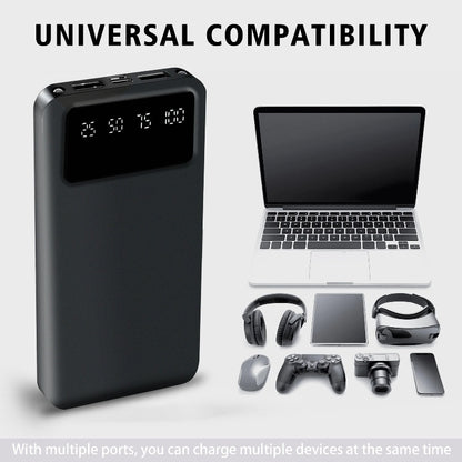 20000mAh-2 Stück Hochkapazitäts-Powerbank, Mobilgeräte-Ladegerät, LED-Display/Dual-Ausgangsschnittstelle/Mehrere Farboptionen, Tragbare Notstromversorgung für Outdoor-Reisen