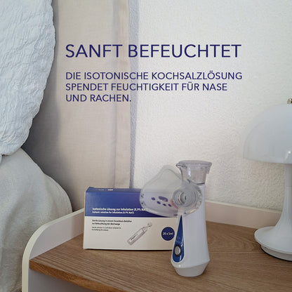 Inhalationskochsalzlösung, Isotonische Kochsalzlösung 0,9% für Inhalation– Sanfte Inhalationslösung in praktischen Ampullen, konservierungsfrei & familientauglich