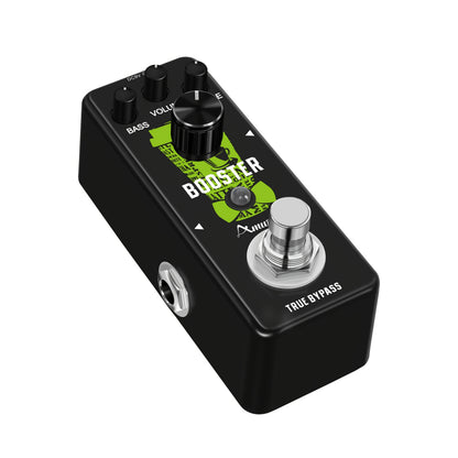 Mini-Booster-Gitarreneffektpedal, True-Gain-Booster, Micro-Clean-Boost-Pedal für E-Gitarre, Pure-Clean-Mini-Booster-Pedale, True-Bypass, Bitte beachten Sie, dass das Netzteil nicht im Lieferumfang enthalten ist.