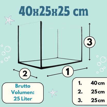 Aquarium Becken Rechteckig Standard Größen Glas Aquariumbecken Mini Aquarium Salzwasseraquarium Nano Aquarium Glasbecken Glasaquarium Aufzuchtbecken