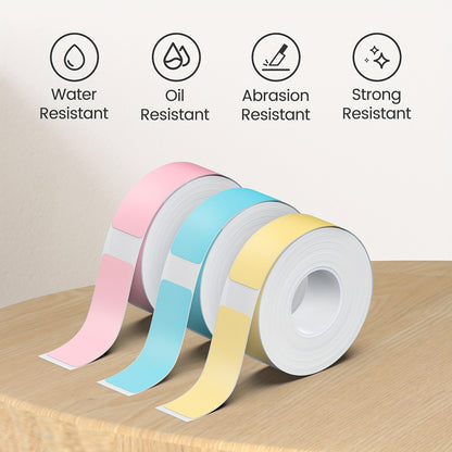 P21B Etikettendruckerband, 14x40mm (0.55"x1.57"), Standard Laminierter Thermischer Etikettenband Ersatz, Für Home Office, 180 Etiketten/Rolle