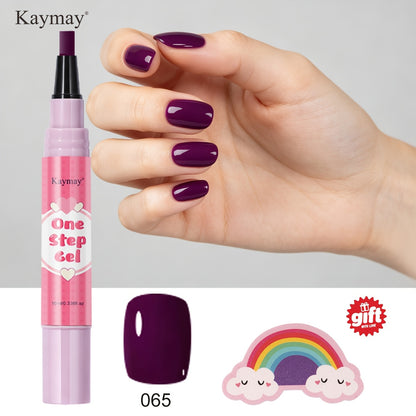 Dieser One-Step Gel Nagellack enthält eine Basislack, eine Topcoat und einen farbigen Gel Polish. Er verfügt über ein Three-In-One Pen Design und kann ausgehärtet werden. Dieses schnelle und einfache Nagelkunst Stift Set ist perfekt für Anfänger und ist i
