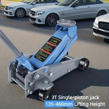 3T Professioneller Hochleistungs-Hydraulikwagenheber, Auto-Wagenheber, 135-460 mm/80-465 mm Hebeausmaß, 360° Drehbare Räder, Ergonomischer Griff für PKWs & SUVs, Fahrzeugwartung | Sicheres Hebezubehör | Wagenheber mit drehbaren Rädern, für Autowerkstatt u