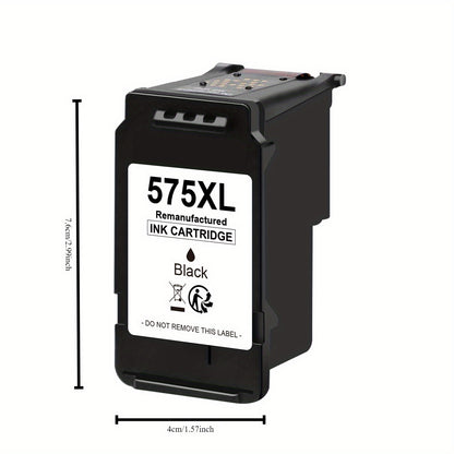 PG-575XL CL-576XL 575 XL 576 XL Multipack Wiederaufbereitete Patronen Kompatibel mit Canon 575 576 Patronen für PIXMA TS3550i TS3551i TR4750i TR4751i (1x 575 XL Schwarz, 1x 576 XL Farbe)