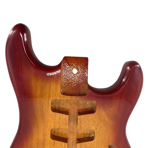 Gelbes Malerei Neues Gitarrenkorpus Ersatz | Mahagoni SSH Style, Holzmaterial