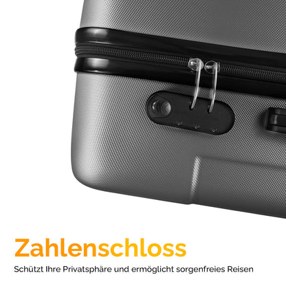 Bonnlo Kofferset 3 Teilig, Hartschale Koffer Set, Reisekoffer mit 4 Rollen, ABS-Trolley M-L-XL, mit Teleskopgriff, Viel Stauraum