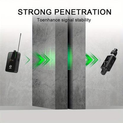 Das LMBGM AR9 Pro UHF Wireless Charging In-Ear Monitoring System bietet Multi-Channel-Funktionalität mit 16 wählbaren Signalkanälen und ist somit ideal für Sänger, Bands und Live-Auftritte.