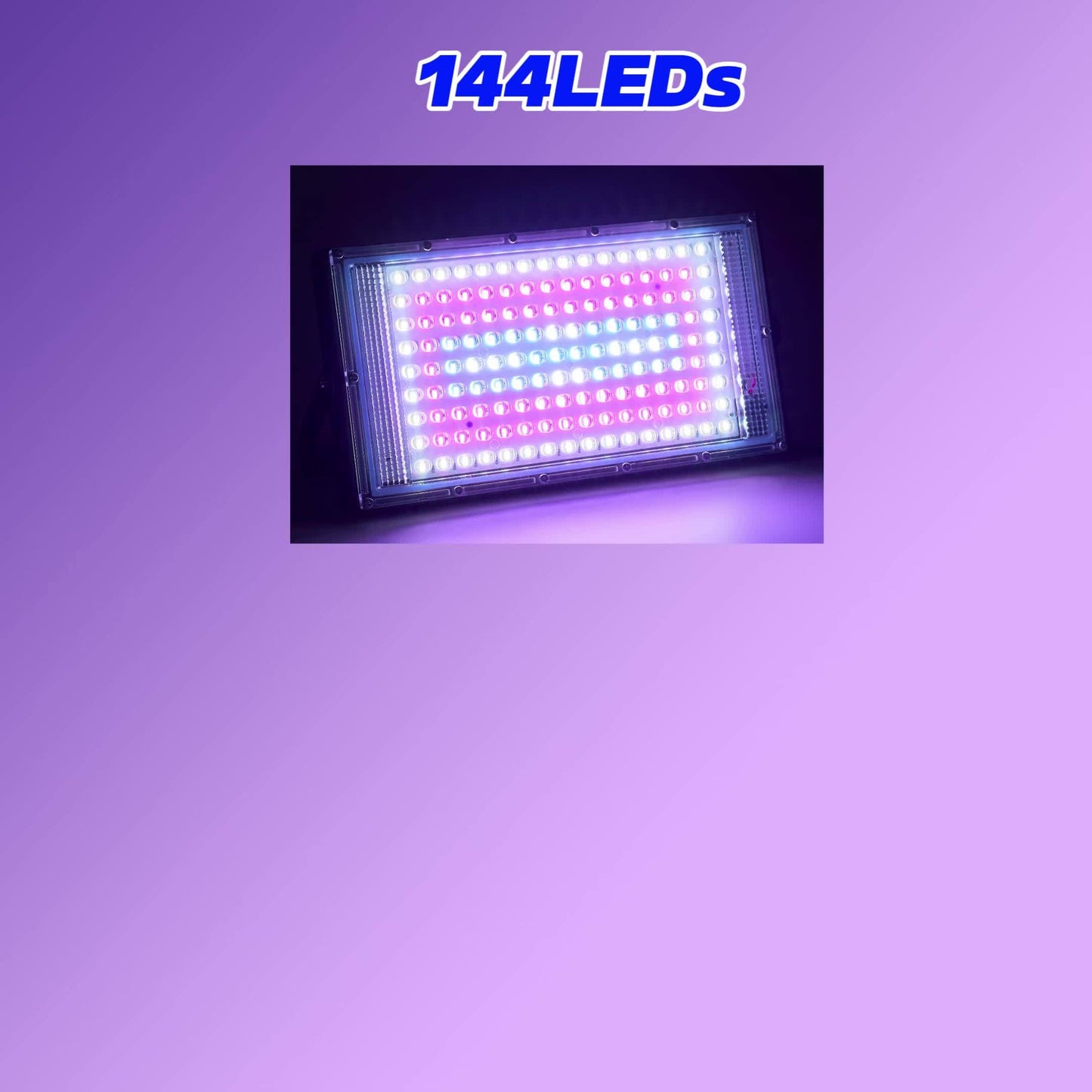 Pflanzen-Wachstumslampen für den Innenbereich mit 50/96/144 LEDs, Vollspektrum-Design  verstellbarem Stativständer von 15 bis 152,4 cm. Betrieb mit niedriger 5-V-Spannung, inklusive USB-Stecker, 2-Meter-Netzkabel  Schalter